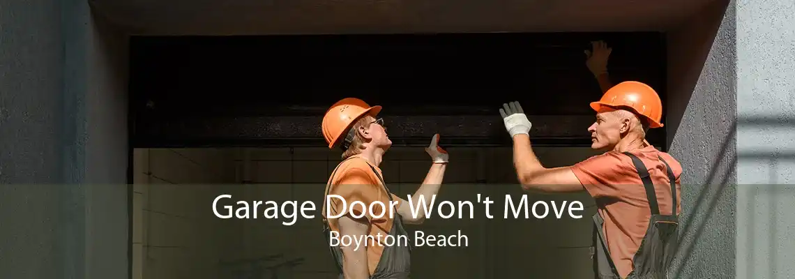 Garage Door Won't Move Boynton Beach