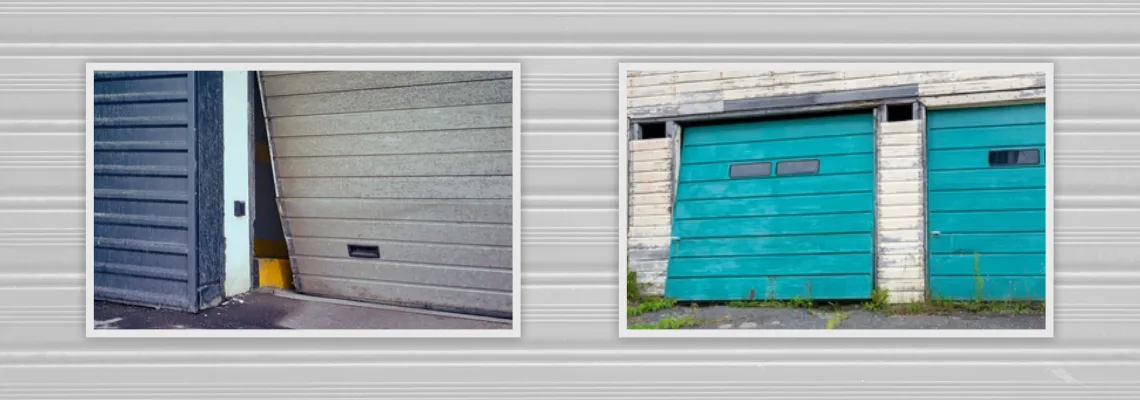Crooked Aluminum Garage Door Repair in Boynton Beach